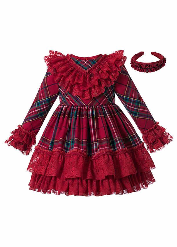 red tartan children's dress