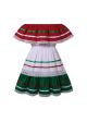 Girls Classic Traditional Mexican Dress with Lace