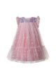 Toddler Girls Fly Sleeve butterfly Sequins Tulle Princess Dress