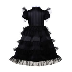Girls Gothic Style Black Tulle Dress Dress Up Costume