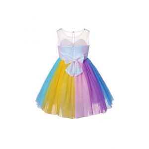 Girls Colorful Sequin Tulle Dress 2-10 Years