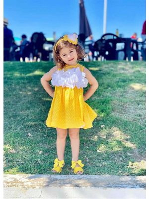 yellow smocked easter dress