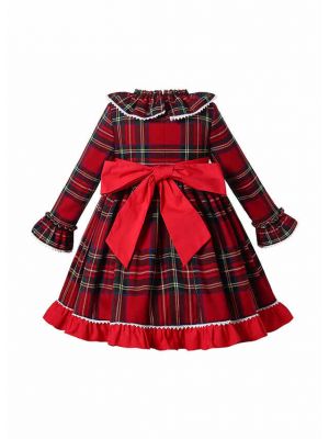 Autumn & Winter Girl Red Single-Breasted Coat