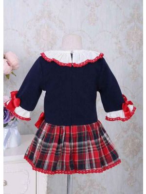 (PRE-ORDER)Girls' British Style Autumn and Winter Dress